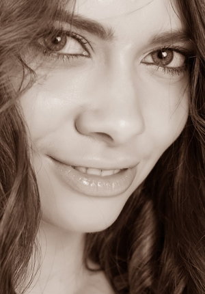 18 year old cutie Stella May gets undressed before riding on top POV style